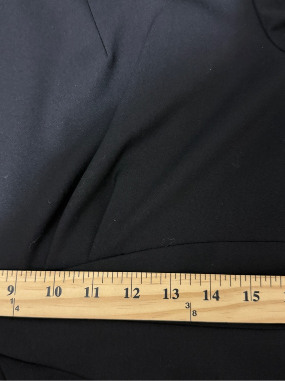 Lafayette148 Center Pleat Wool Dress Black Size 10 Luxury Cocktail Office Wear - Picture 11 of 13